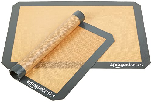 AmazonBasics - Tapete de silicona para hornear, juego de 2 unidades
