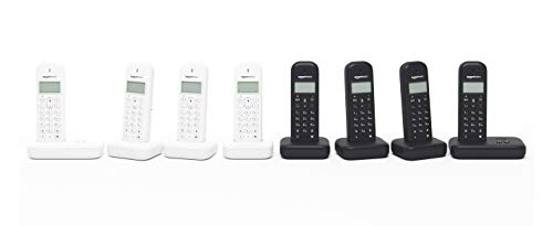 AmazonBasics - Teléfono fijo DECT, negro
