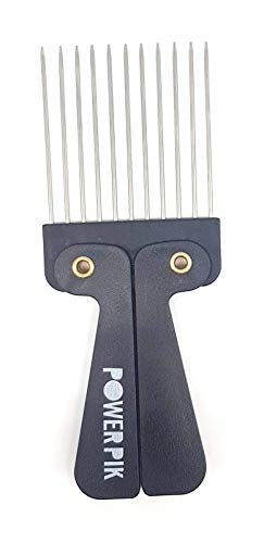 American Dream Ultimate Peine plegable compacto con pasadores de metal, ideal para tipos de cabello afro, rizado y ondulado.