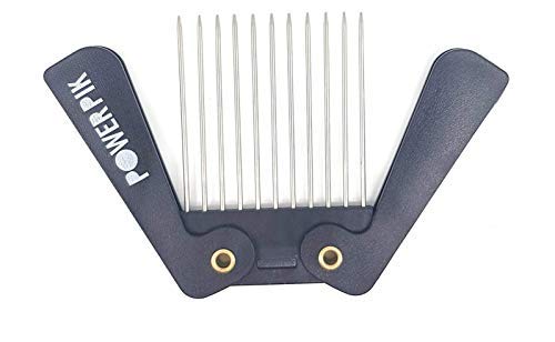 American Dream Ultimate Peine plegable compacto con pasadores de metal, ideal para tipos de cabello afro, rizado y ondulado.