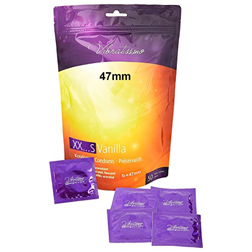 Amor Vibratissimo®"MiTalla 47mm" 50mm pack preservativos, condones para una sensación auténtica