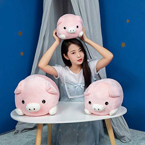 Amosfun Peluche Suave Cerdo Juguete Almohada Cojín Regalo de cumpleaños Muñeco Peluche Animal Regalo para niños Adultos (40cm)