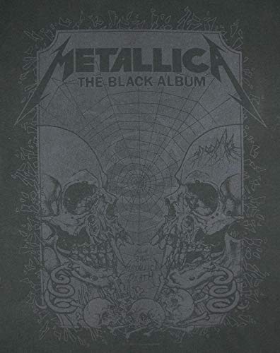 Amplified Metallica-The Black Album Camiseta, Gris (Charcoal CC), XXL para Hombre