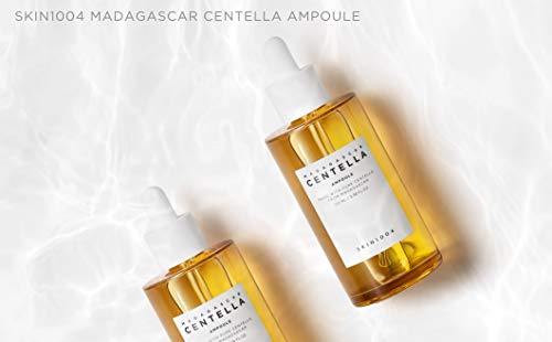 Ampolla Madagascar de 100 ml, 100 % extracto de Centella Asiática, suero facial, para una sensación relajante y piel propensa al acné. De la marca Skin1004.