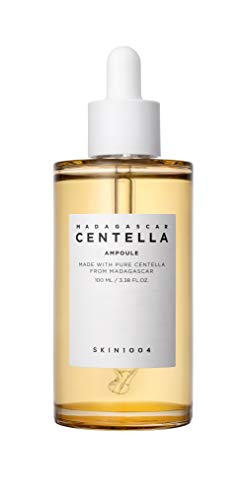Ampolla Madagascar de 100 ml, 100 % extracto de Centella Asiática, suero facial, para una sensación relajante y piel propensa al acné. De la marca Skin1004.