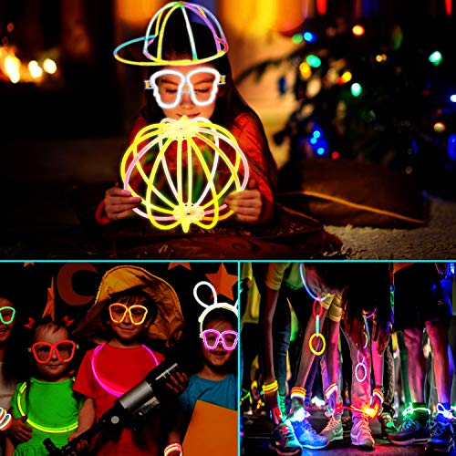 AMZJUPWM Barras Luminosas, 490pzas (20 cm) múltiples Colores: Amarillo, Rojo, Blanco, Ideal para Eventos: Fiestas Infantiles, cumpleaños. (490PCS)