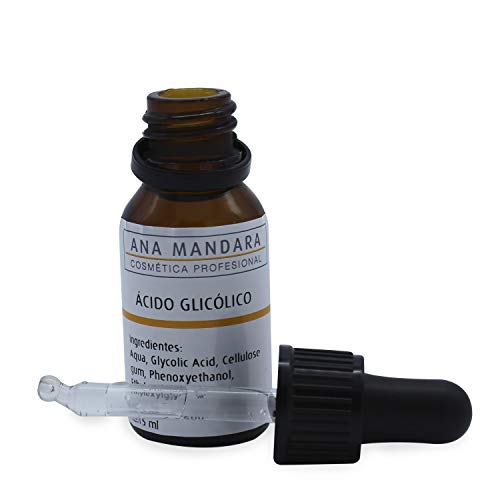ANA MANDARA – ÁCIDO GLICÓLICO – 15 ml | Combate arrugas – manchas y acné