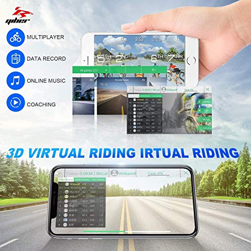 ANCHEER Bicicleta de Spinning Bicicleta Indoor de Volante de Inercia de 22kg Bicicletas de Ciclo con Conecto con App y Monitor LCD para Ejercicio en el Hogar Carga Peso Máximo: 120 kg (Negro)