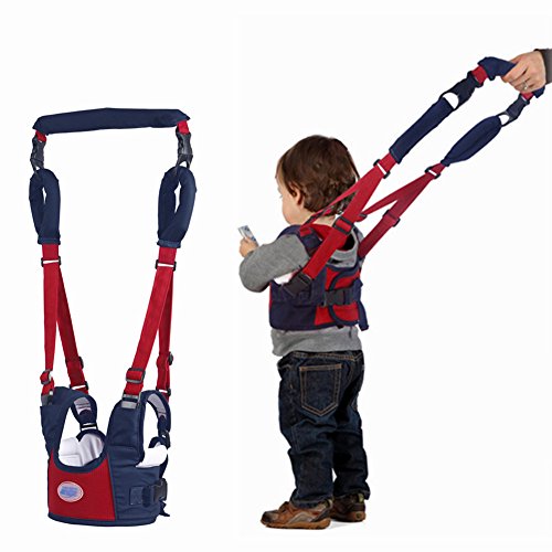 Andador Toddler Walking Assistant, Autbye De pie y caminando Aprendizaje Ayudante Para bebé, 4 en 1 funcional Arnés para caminar de seguridad Walker para bebé 7-24 meses (azul)