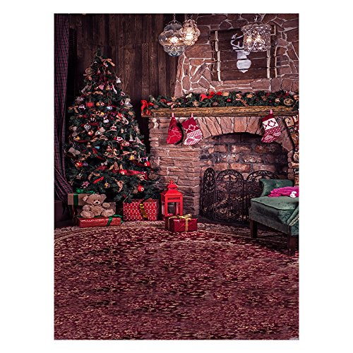Andoer – tela de fondo Navidad 1,5 * 2 m decoración de fotografía plegable de poliéster fibra para cámara réflex digital photo studio