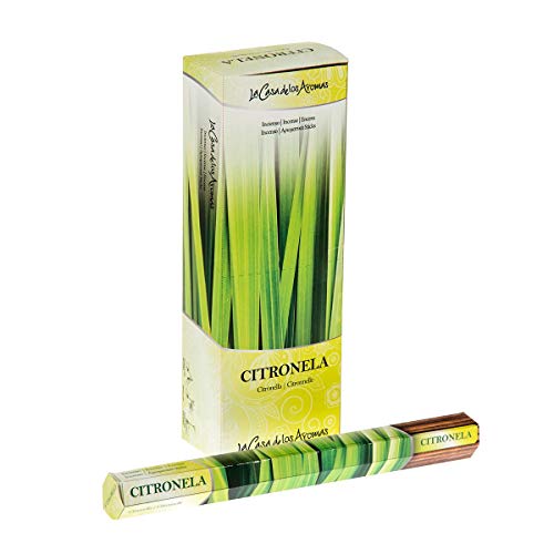 Andrea Collection - Incienso Citronela, 6 paquetes de 20 varillas c/u