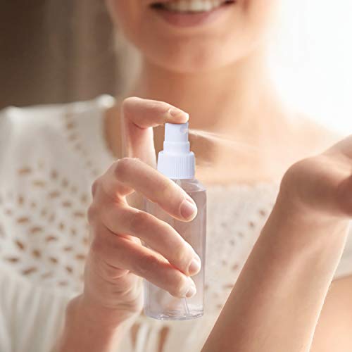 Aneco de 8 Piezas y 100 ml de Botellas Juego de Botellas de Viaje de Spray con Embudos de 5 Piezas y 4 Hojas Etiquetas Gratis (tamaño:100ml)