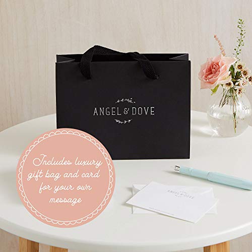 Angel & Dove 'For an Angel' Vela votiva en caja de regalo y tapa plateada con bolsa y tarjeta: para pérdida de bebé, aborto espontáneo, regalo de simpatía