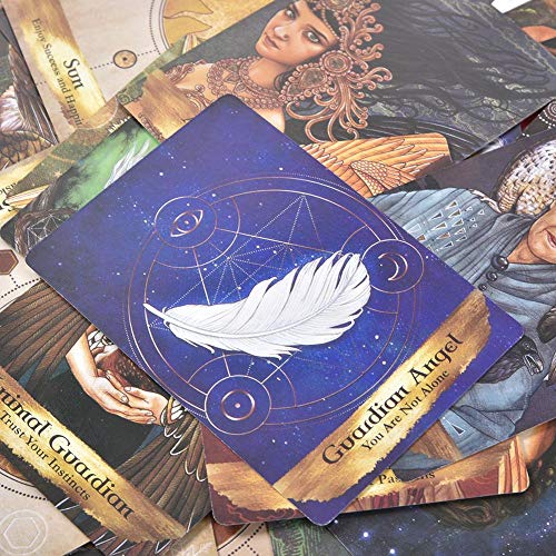Angels and Ancestors Oracle Cards|55 Cartas Y Cartas De Guía | La Tarjeta De Tarot del Juego De Mesa Combina La Guía Angelical con Las Espiritualidades Aborígenes, Nativas Americanas, Celtas
