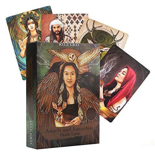 Angels and Ancestors Oracle Cards|55 Cartas Y Cartas De Guía | La Tarjeta De Tarot del Juego De Mesa Combina La Guía Angelical con Las Espiritualidades Aborígenes, Nativas Americanas, Celtas