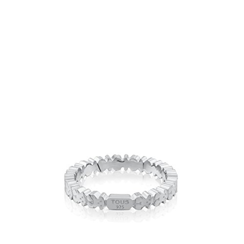 Anillo TOUS Straight de plata de primera ley, Ositos, Talla 13.5 cm