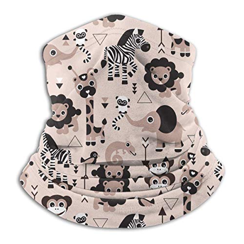 Animales León Elefante Jirafa Cebra Cuello Polainas Máscara a prueba de viento Deportes Mascarilla Media Pasamontañas Bandana