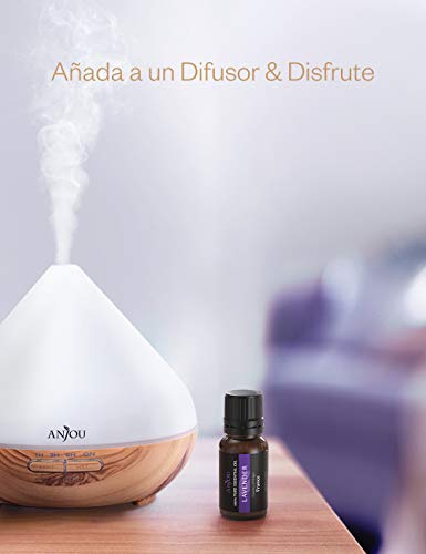 Anjou Aceites Esenciales lavanda 6 x 10ml, Aceites Aromaterapia lavanda para Humidificador y Difusor Aroma,Spa