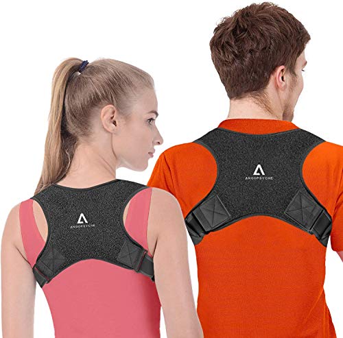 Anoopsyche Corrector de Postura Corrector Espalda Soporte Ajustable para Postura de Espalda Transpirable Corrección Postural Aliviar el Dolor para Mujeres y Hombres (2X Soportes para hombreras)