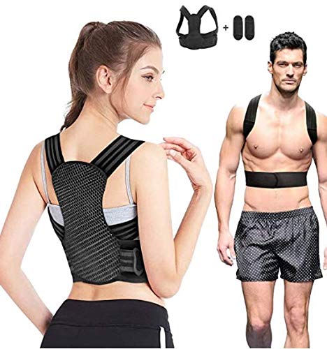 Anoopsyche Corrector de Postura para Hombre y Mujer, Transpirable Chaleco para la Espalda para Dolor de Espalda, Corrector de Espalda y Hombros, Cinturón de Cintura Doble Mejorado Aliviar la Joroba