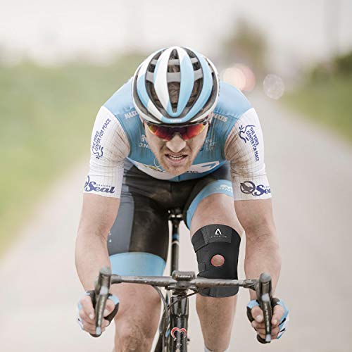 Anoopsyche Rodillera Deportiva, Ajustable Rodillera Menisco y Ligamentos, Antideslizante Soporte de Rodilla para Hombres y Mujeres, Apoyo para Dolor de Artritis, Correr, Voleibol, Béisbol, Baloncesto