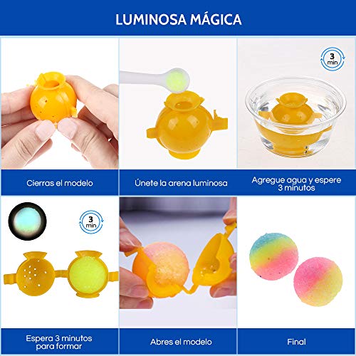 Anpro Kit de Ciencias para Niños,Experimentos Científicos para Niños,15 Experimentos Científicos, Kits de con Instrumentos Experimentales y Materiales Experimentales