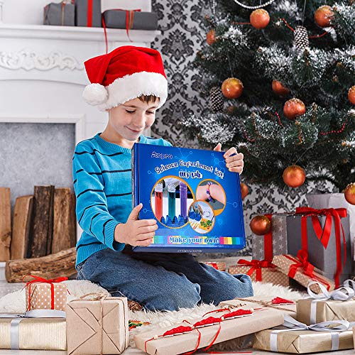 Anpro Kit de Ciencias para Niños,Experimentos Científicos para Niños,15 Experimentos Científicos, Kits de con Instrumentos Experimentales y Materiales Experimentales