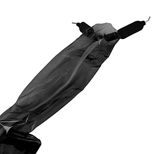 Anself 100PCS Clip Cord Sleeves Bags Cubiertas desechables para Máquina de Tatuaje de Plástico Negro