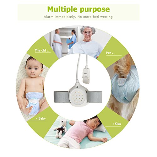 Anself-Alarma Sensor de Enuresis Para Bebés Niños,con Seguridad de Alta Sensibilidad