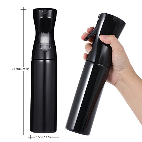 Anself Botella Frasco de Spray Pulverizador de Agua para Peluquería para Salón (300ml, blanco)