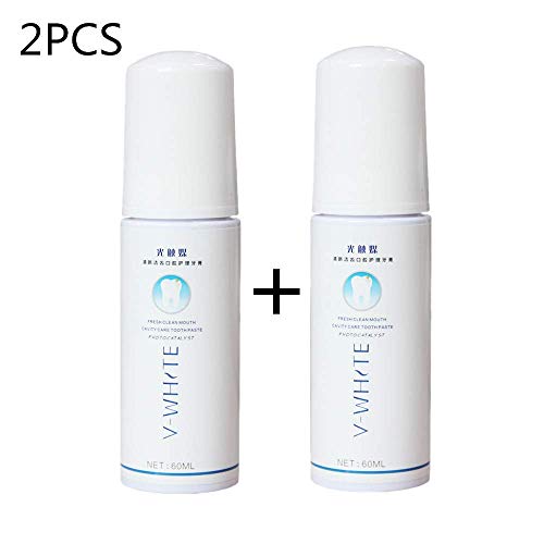 Anself Pasta de Dientes 60ml ^2 con Espuma Blanqueamiento dental aliento fresco Limpieza profunda