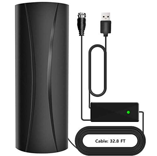 Antena TV,Senli Interior/Exterior de Alta Ganancia magnética Estable y Fuerte 150 millas Capacidad de recepción 36 pies con 4K 1080P HD VHF UHF Antena de TV más reciente para todo 2020