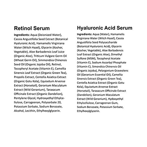 Anti Aging Sueros - retinol y ácido hialurónico