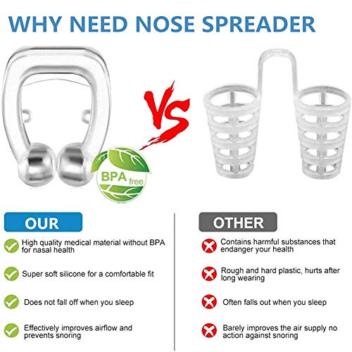 Anti Ronquidos Clip Magnético Silicona Anti Ronquidos Dilatador Nasal Noche Ayuda Dispositivo De Protección