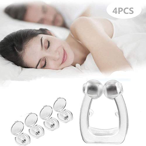 Anti Ronquidos Clip Magnético Silicona Anti Ronquidos Dilatador Nasal Noche Ayuda Dispositivo De Protección