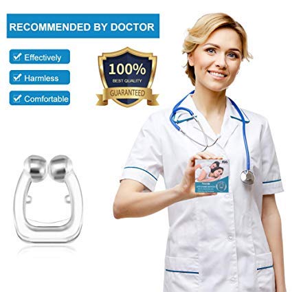 Anti Ronquidos Dispositivos, MILIER 4 Pcs Dispositivo Antirronquidos de Silicona Clip Antirronquidos para Hombres y Mujeres