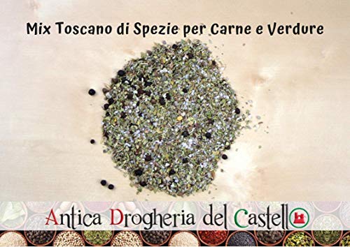 Antica Drogheria del Castello, condimento italiano. Especias para carne y verdura, excelente para barbacoas, parrillas, al horno. 3 mezclas diferentes de 30 gr (10 porciones) cada una, resellables