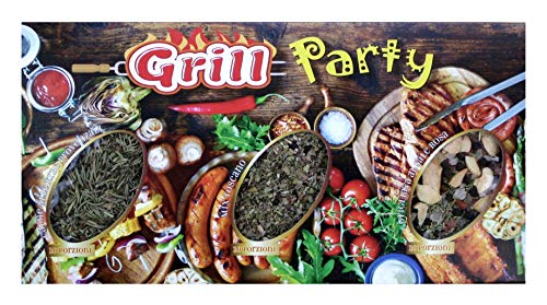 Antica Drogheria del Castello, condimento italiano. Especias para carne y verdura, excelente para barbacoas, parrillas, al horno. 3 mezclas diferentes de 30 gr (10 porciones) cada una, resellables