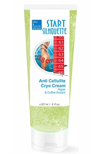 Anticelulitis Crema Fría Anticelulítica Adelgazante con EFECTO FRÍO ● Drenante y Quema Grasa con Algas Marinas y Caféina ●, 200 ml