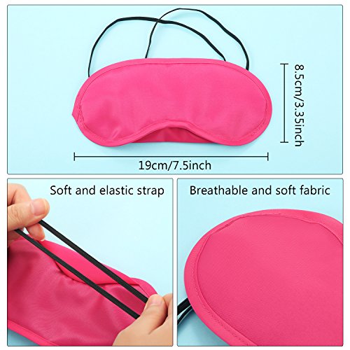Antifaz para dormir, antifaz para los ojos, máscaras para dormir, para juegos, fiestas, viajes, con almohadilla para la nariz y correa ajustable, 50 unidades