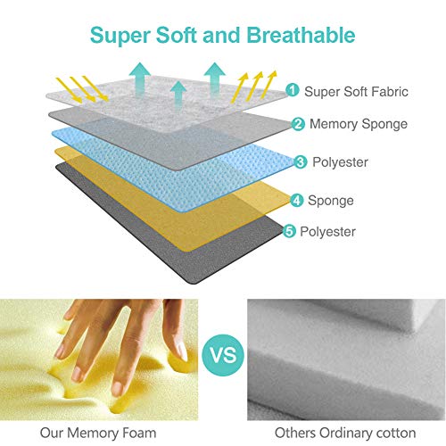 Antifaz para dormir OriHea mujeres y hombres, 3D Comfort Ultra Soft Premium Antifaz para dormir, Block Out Light 100% Eye Shade Cover, Venda de espuma de seda ajustable con los ojos vendados, Viaje