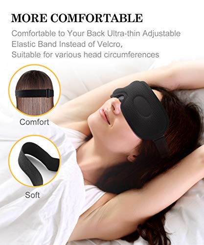 Antifaz para dormir Unimi para mujeres y hombres, antifaz ultrafino que bloquea la luz 3D, material de lycra suave, 360 ° sin ángulo ciego para bloquear completamente el antifaz ligero para dormir
