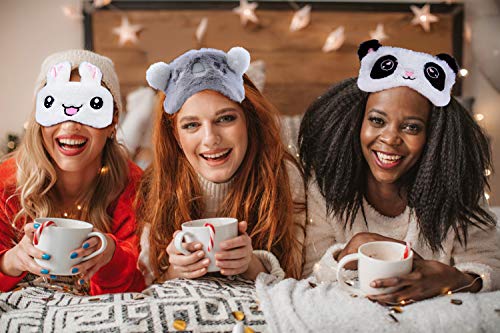 Antifaz para Dormir, ZOYLINK 6 Piezas Mascara para Dormir Antifaz Unicornio Antifaces Máscara para Niños,Niñas, Mujeres Mascara de Ojos Divertido Animal 3D Sueño Antifaz Viajes Resto
