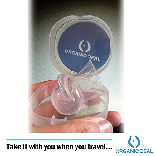 ANTIRONQUIDO NASAL SILICONA - Duerma como un monje Zen c/ este protector bucal estabilizador de lengua! - Incluye caja protectora - Solución para los ronquidos - ¡STOCK EN EUROPA!