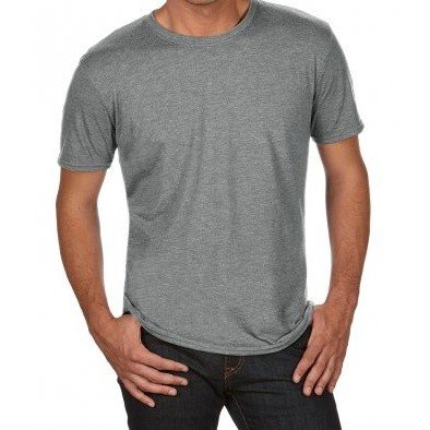 Anvil - Camiseta Tri-Blend para Hombre (XS) (Piedra Jaspeado)