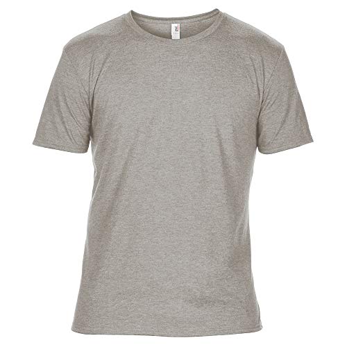 Anvil - Camiseta Tri-Blend para Hombre (XS) (Piedra Jaspeado)