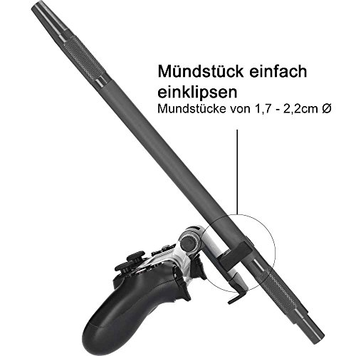 AO Cachimba SmokeControl Basic Soporte de Manguera de narguile para PS4, con un Perfecto Ajuste para la Boquilla e Ideal para Jugar