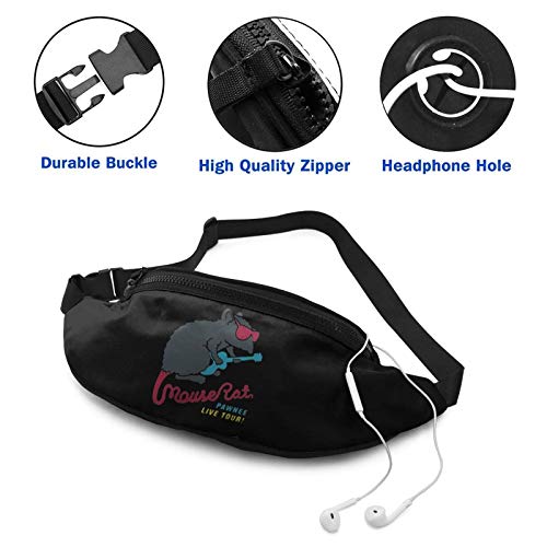 AOOEDM Riñonera para Hombres y Mujeres, riñonera Informal para Exteriores con diseño de Rata y ratón de Roca para Entrenamiento, Viajes, Senderismo