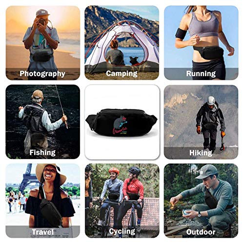 AOOEDM Riñonera para Hombres y Mujeres, riñonera Informal para Exteriores con diseño de Rata y ratón de Roca para Entrenamiento, Viajes, Senderismo
