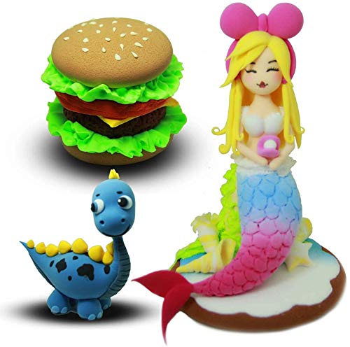 Aorula 48 Colores Air Dry Clay, Arcilla de Modelado Ultraligero, Magic Clay Artist Studio Toy, Arcilla y Masa de Modelado no tóxico, Arte Creativo DIY Crafts, Regalo para niños (48 Colores)